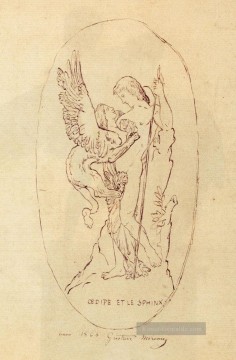 Gustave Moreau Werke - Oedipe et Le Symbolismus Gustave Moreau biblischen mythologischen